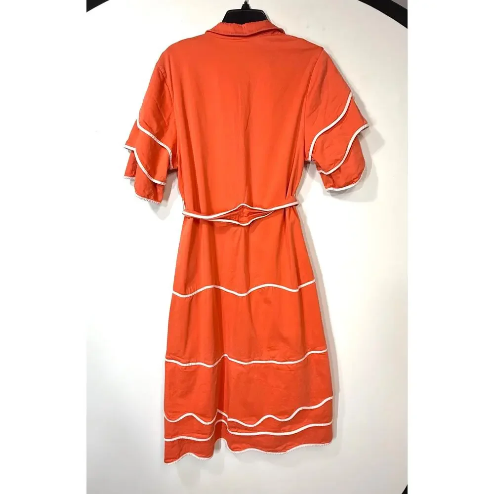 Alexis Rhodes Orange midi Dress XL - Picture 7 of 8